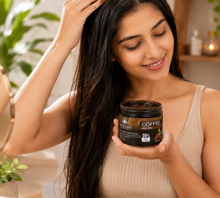 Coffee Hair Spa with Coffee Powder & Keratin