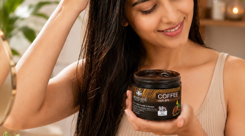 Coffee Hair Spa with Coffee Powder & Keratin