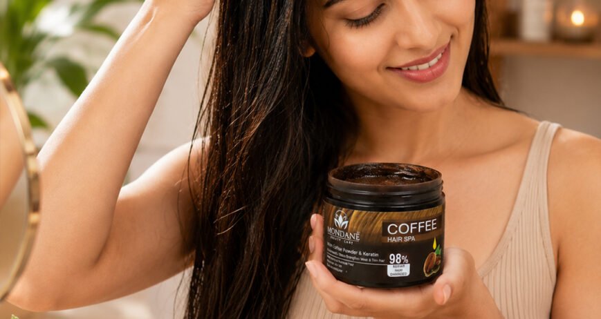 Coffee Hair Spa with Coffee Powder & Keratin